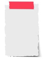 Torn sheet paper empty style vector