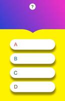 Quiz game menu template for tv show, education vector
