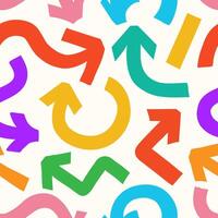 Arrow pattern marker bold style color vector