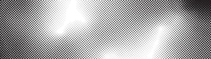 Halftone dot gradient background black and white color vector