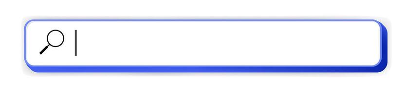 Search bar Internet browser 3d style vector