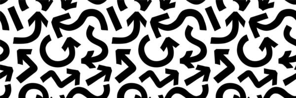 Arrow pattern marker bold style black color vector