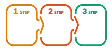Infographic template timeline process 3 option vector