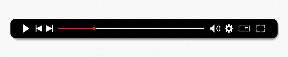play bar template with button vector