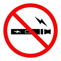 No vaping sign flat style vector