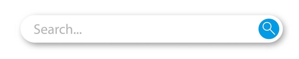 Search bar isolated on chekered background vector