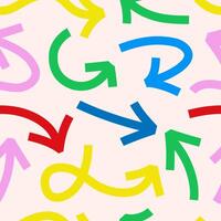 Arrow pattern marker bold style color vector