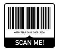 Barcode scan icon black color vector