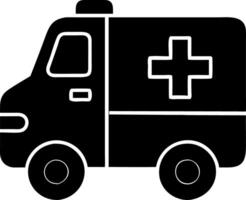Ambulance with Medical Cross for Emergency and Healthcare Design vector