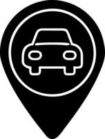 Car Parking Location Pin for Navigation Apps and Maps vector