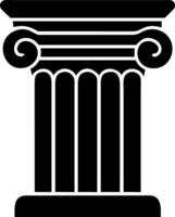 Classical Greek Ionic Column Illustration for Architecture and Design Projects vector