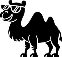 Cool Camel Wearing Sunglasses for Fun and Trendy Designs vector