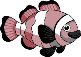 Cute Clownfish Illustration for Marine Life and Aquarium Themes vector