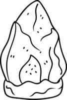 Hand-Drawn Abstract Flame Illustration for Creative Design Projects vector