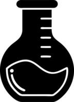 Laboratory Flask with Fish Symbol Illustration for Science and Environmental Themes vector