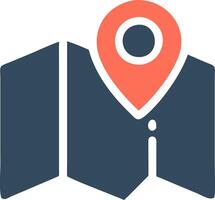 Location Pin and Map for Navigation and Travel Applications vector