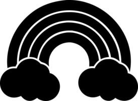 Minimalist Rainbow Cloud Illustration for Design and Decoration vector