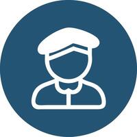 Pilot Illustration for Aviation and Travel Design Usage vector