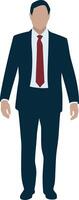Professional Businessman in Formal Suit Illustration vector