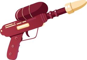 Retro Futuristic Toy Ray Gun for Sci-Fi and Game Design vector