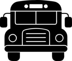 School Bus Front View Illustration for Educational and Transportation Designs vector