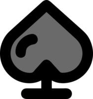 Spade Suit for Card Game and Casino Design Elements vector