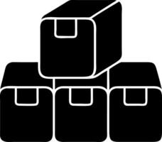 Stack of Shipping Boxes for Logistics and Delivery Concepts vector
