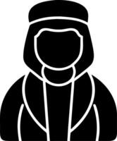 Traditional Middle Eastern Attire in Format for Cultural Representation vector