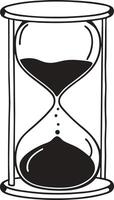 Hourglass Symbolizing Time Management and Passing Moments vector