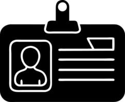 Illustration Blank ID Card for Identification and Credentials vector