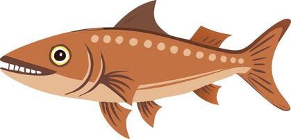 Illustration of Colorful Salmon Fish for Educational and Graphic Design Use vector
