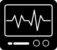 Illustration of ECG Heartbeat Monitor on Medical Screen Interface vector