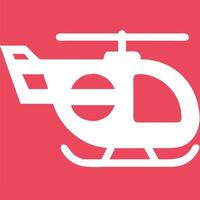 Illustration of Helicopter in Colorful Square Design for Transportation Themes vector
