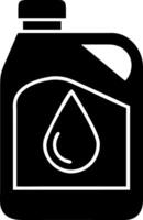 Illustration of Oil Container with Droplet Symbol for Automotive Use vector