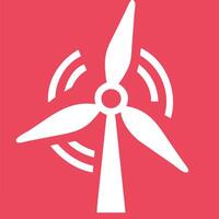 Illustration of Wind Turbine Renewable Energy Symbol on Colorful Background vector