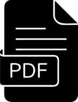 PDF Document for Digital File Representation and Online Use vector