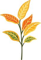 Vibrant Autumn Leaves Illustration for Seasonal Design Projects vector