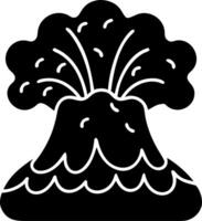 Volcanic Eruption Simplistic Illustrating Natural Disaster and Power vector