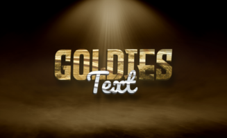 Gold Double Text Effect psd
