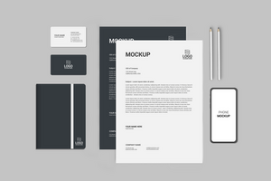 Folder Envelop Card Notebook Letterhead psd