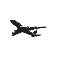Airplane silhouette on white background vector