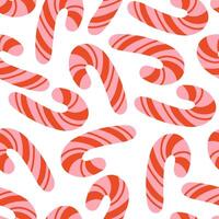 Candy cane Christmas seamless pattern design for wallpaper, textile design, fabric, notebook, card, wrapping paper vector