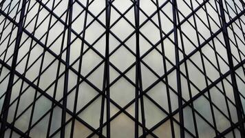 Business center with black diagonal lines making illusion video