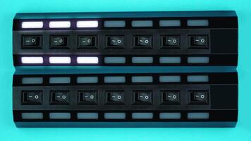 White lights appear in universal serial bus extension cords video
