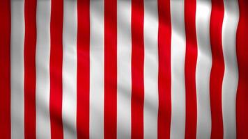 Waving background with red and white vertical stripes video