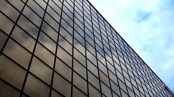 Perfectly constructed new building with reflecting windows video