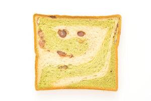 A piece of toast with a smiley face on it photo