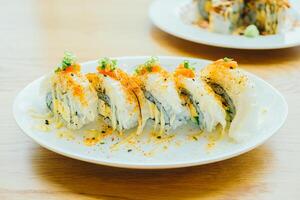 A plate of sushi photo