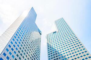 Two tall buildings photo