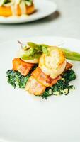 A plate with food on it photo